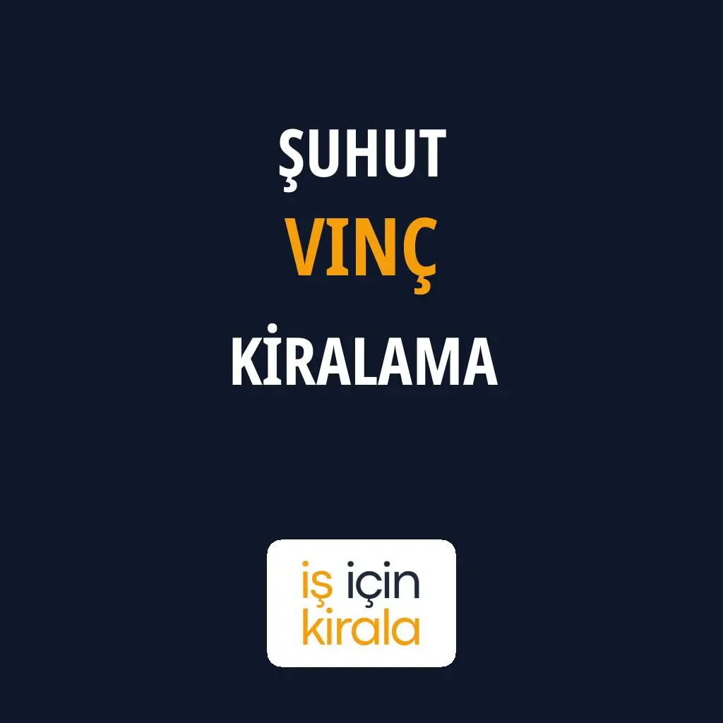 Şuhut Vinç Kiralama Firmaları