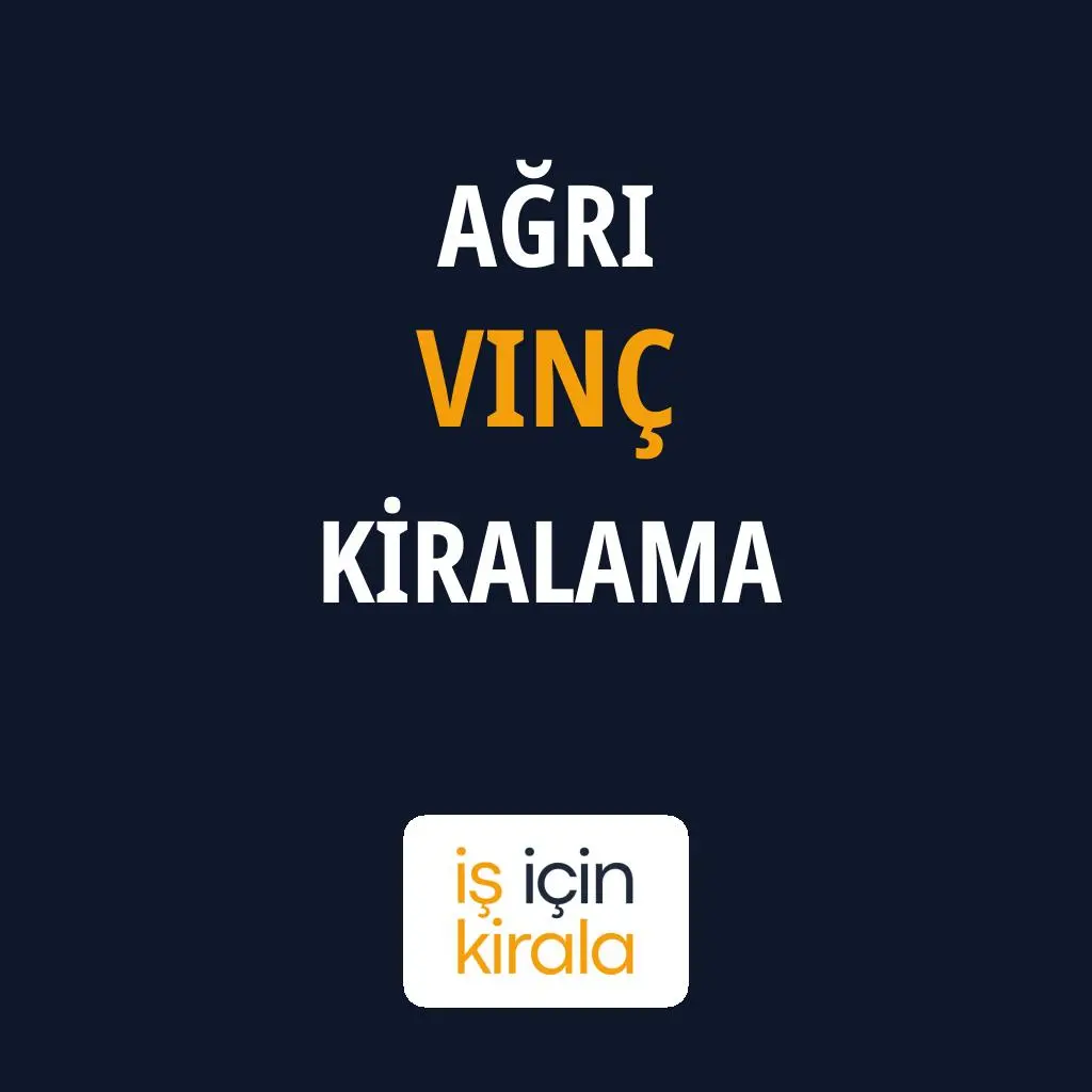 Ağrı Vinç Kiralama Firmaları