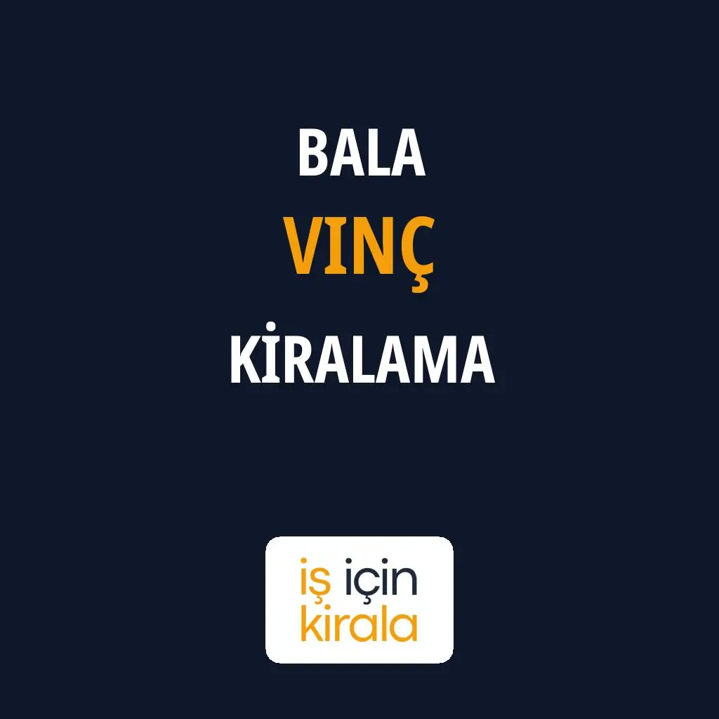 Bala Vinç Kiralama Firmaları
