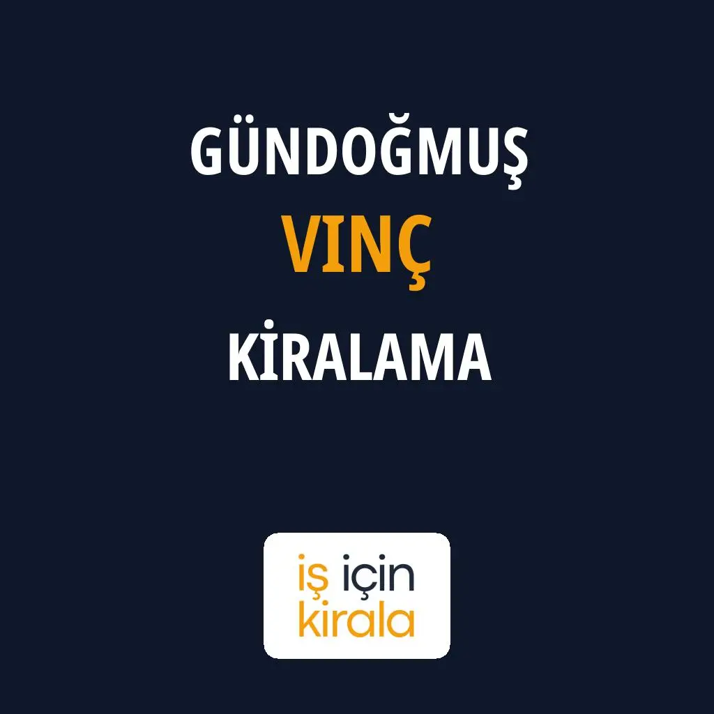 Gündoğmuş Vinç Kiralama Firmaları
