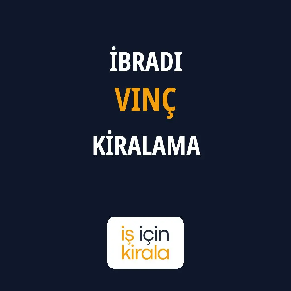 İbradi Vinç Kiralama Firmaları