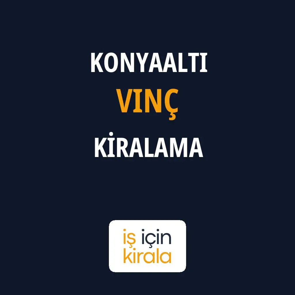 Konyaaltı Vinç Kiralama Firmaları