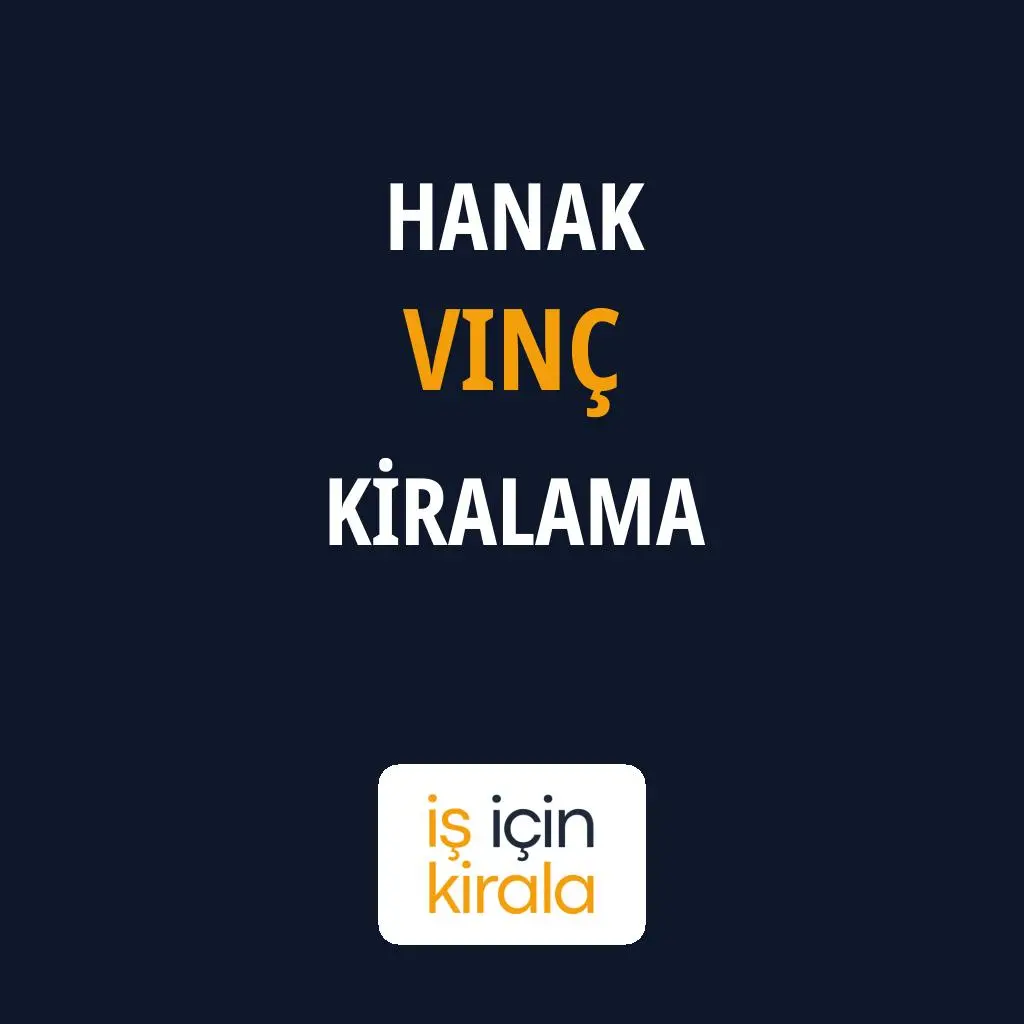 Hanak Vinç Kiralama Firmaları
