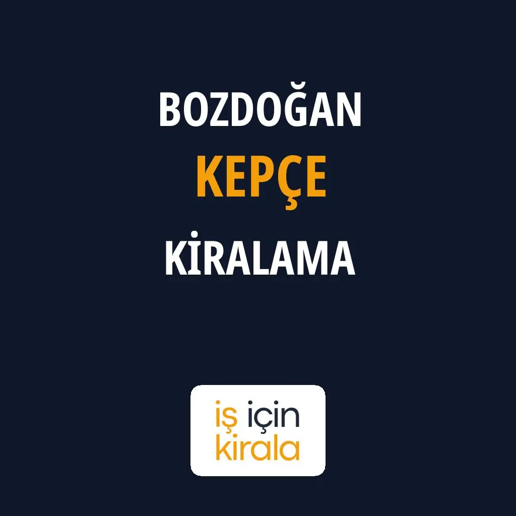 Bozdoğan Kepçe Kiralama Firmaları