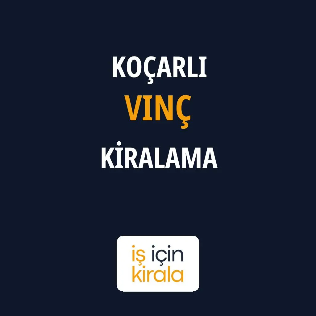 Koçarlı Vinç Kiralama Firmaları