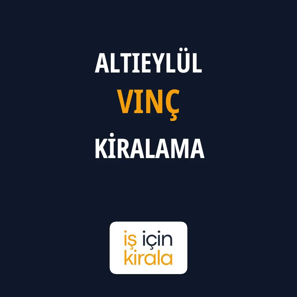 Altıeylül Vinç Kiralama Firmaları