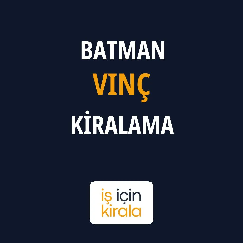 Batman Vinç Kiralama Firmaları