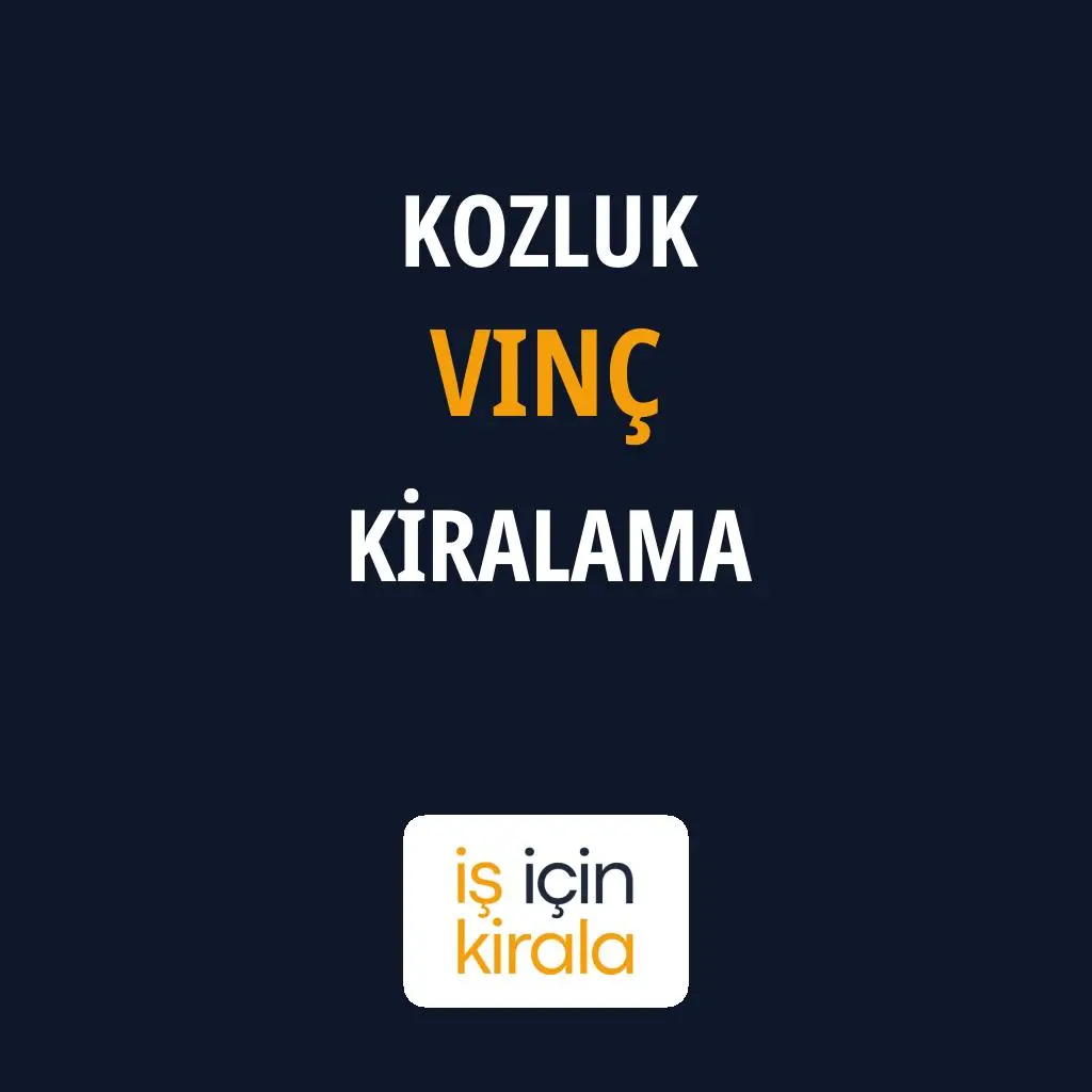 Kozluk Vinç Kiralama Firmaları