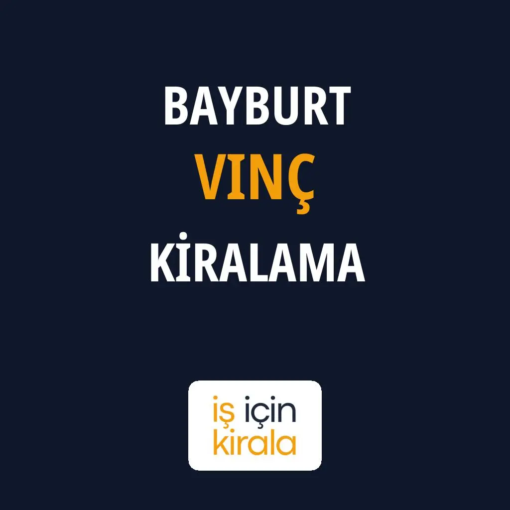 Bayburt Vinç Kiralama Firmaları