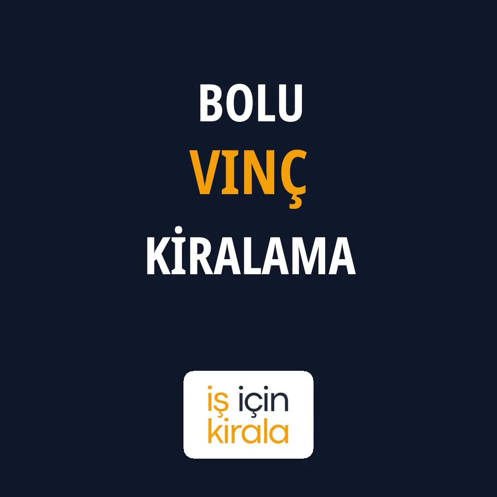 Bolu Vinç Kiralama Firmaları