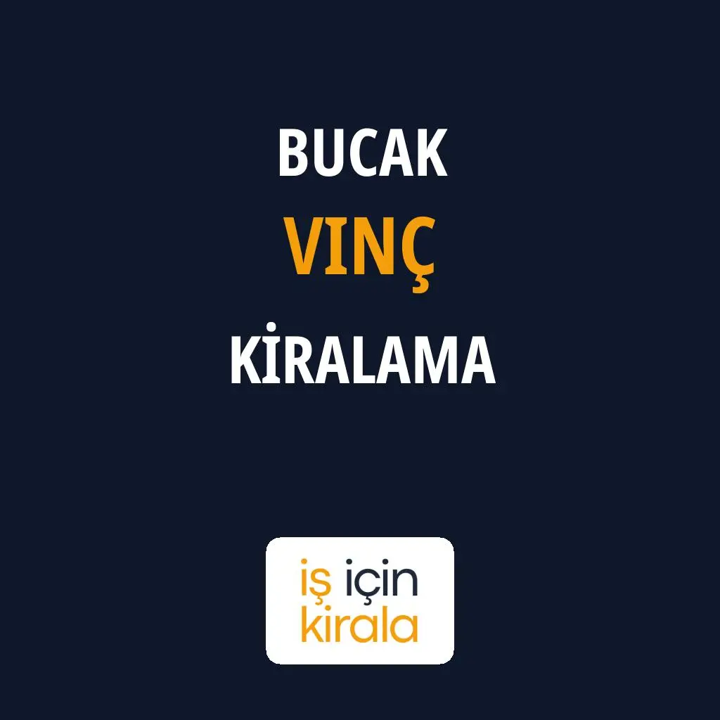 Bucak Vinç Kiralama Firmaları