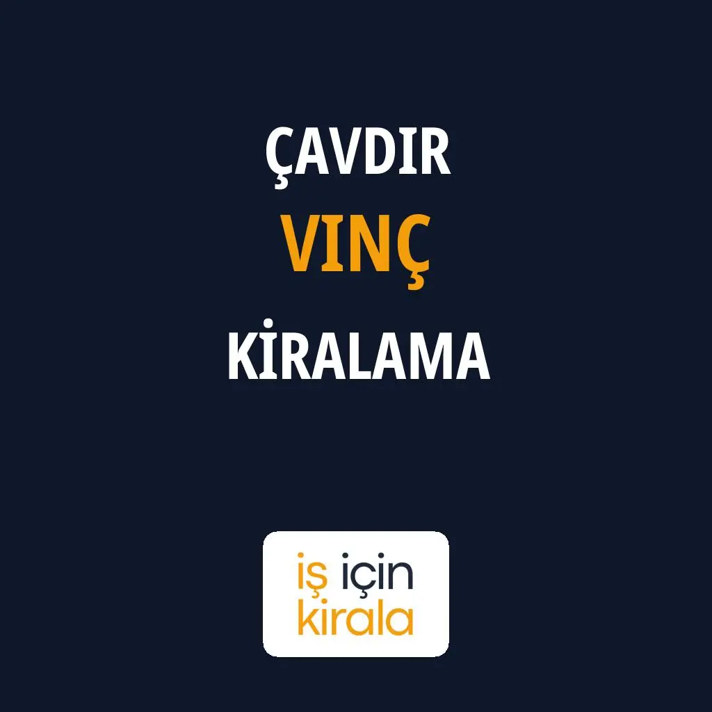 Çavdır Vinç Kiralama Firmaları