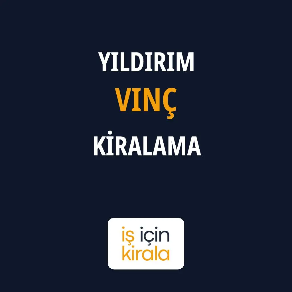 Yıldırım Vinç Kiralama Firmaları