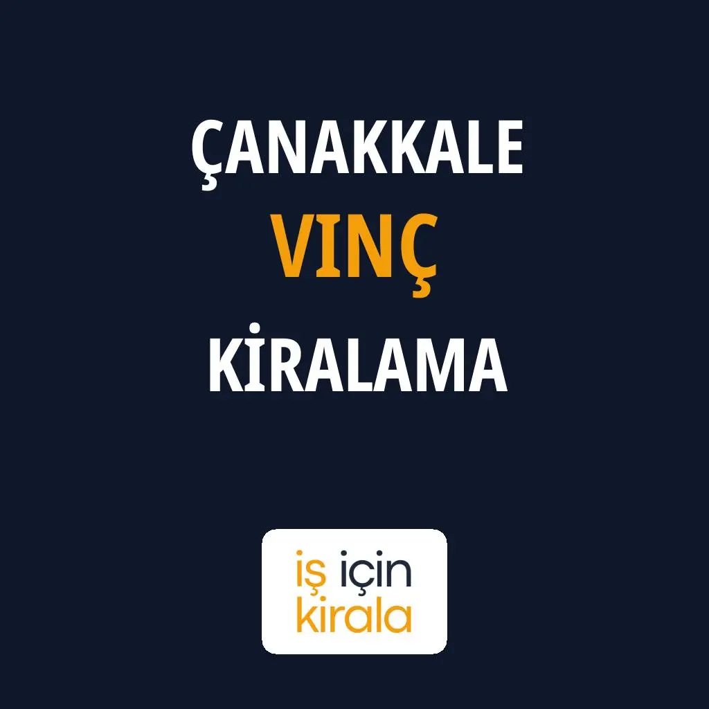 Çanakkale Vinç Kiralama Firmaları