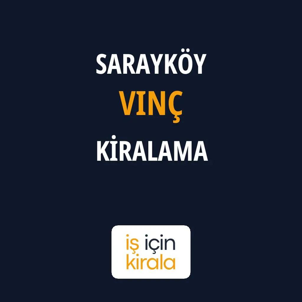 Sarayköy Vinç Kiralama Firmaları