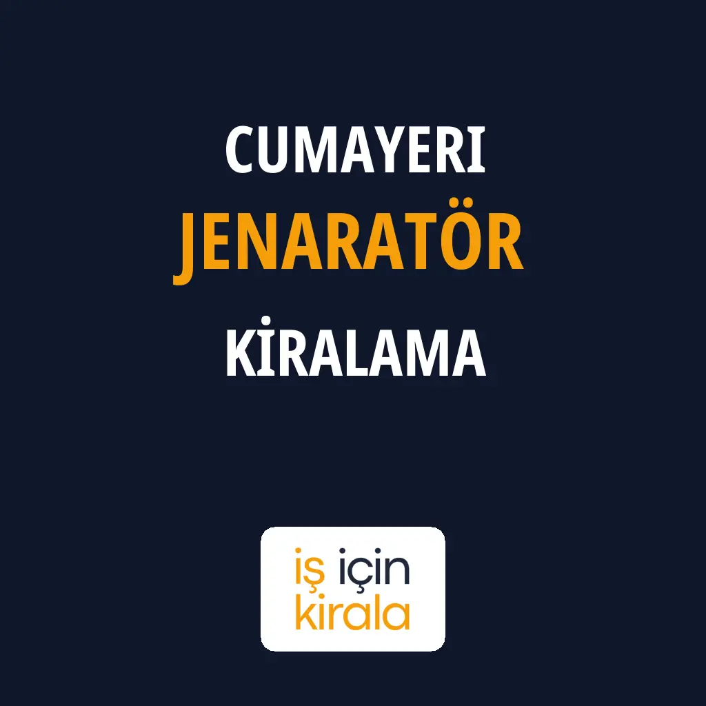 Cumayeri Jenaratör Kiralama Firmaları