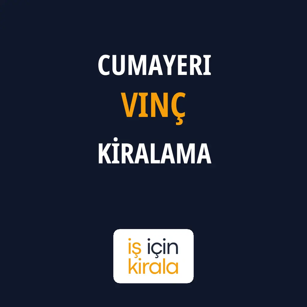 Cumayeri Vinç Kiralama Firmaları