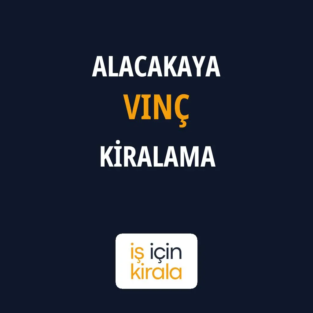 Alacakaya Vinç Kiralama Firmaları