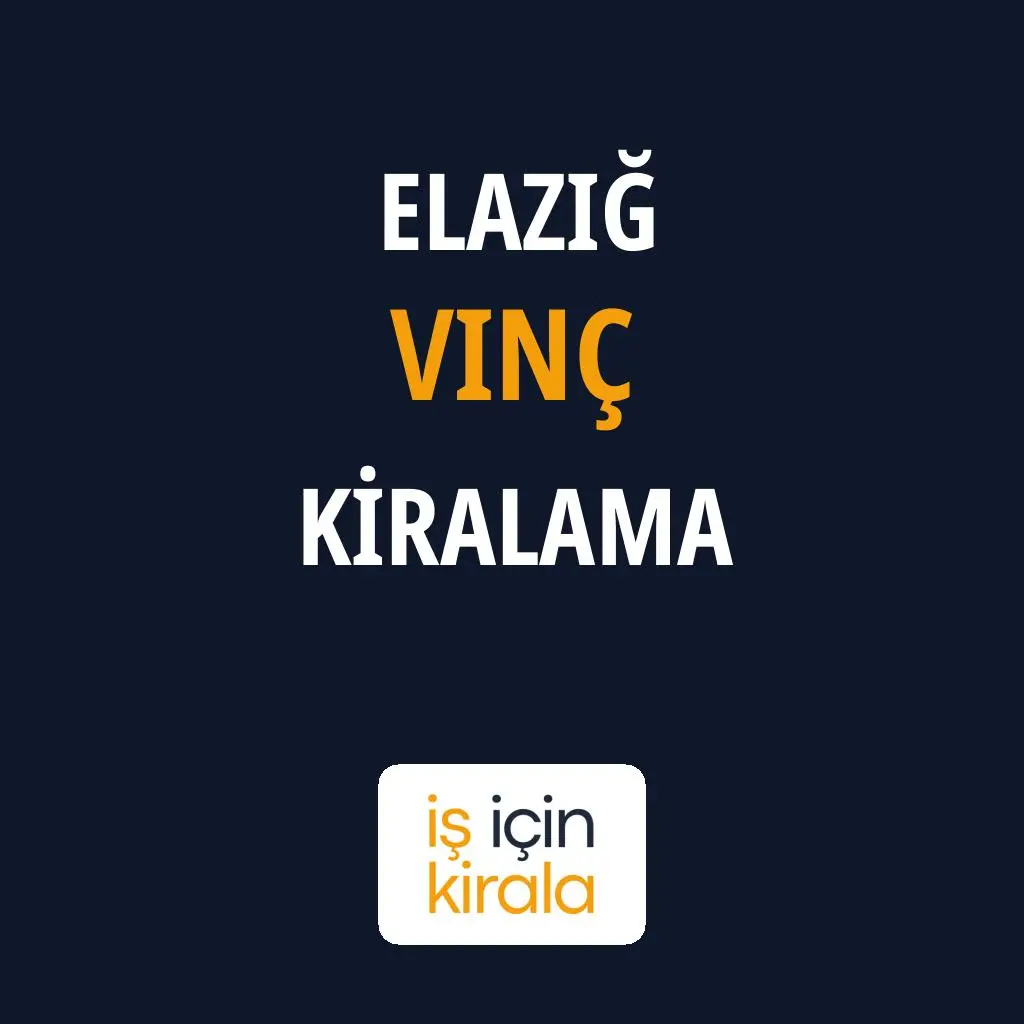 Elazığ Vinç Kiralama Firmaları