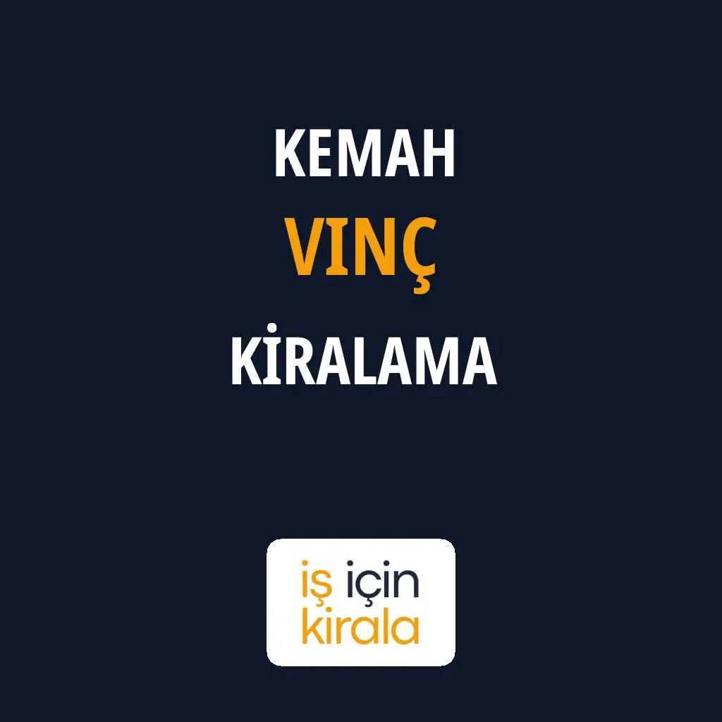 Kemah Vinç Kiralama Firmaları