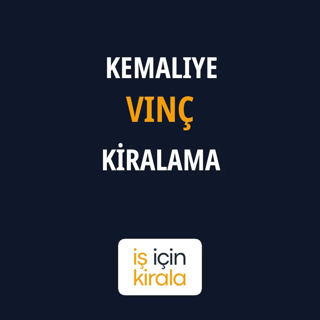 Kemaliye Vinç Kiralama Firmaları