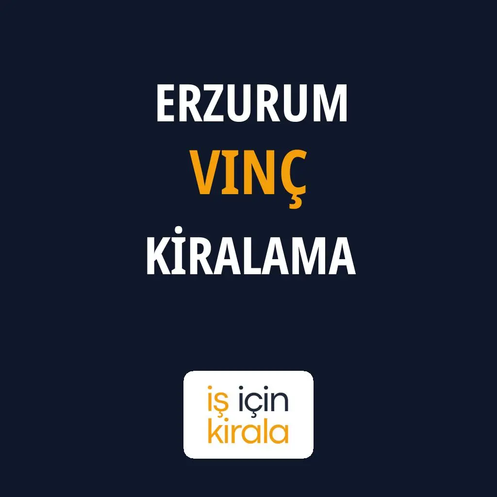Erzurum Vinç Kiralama Firmaları