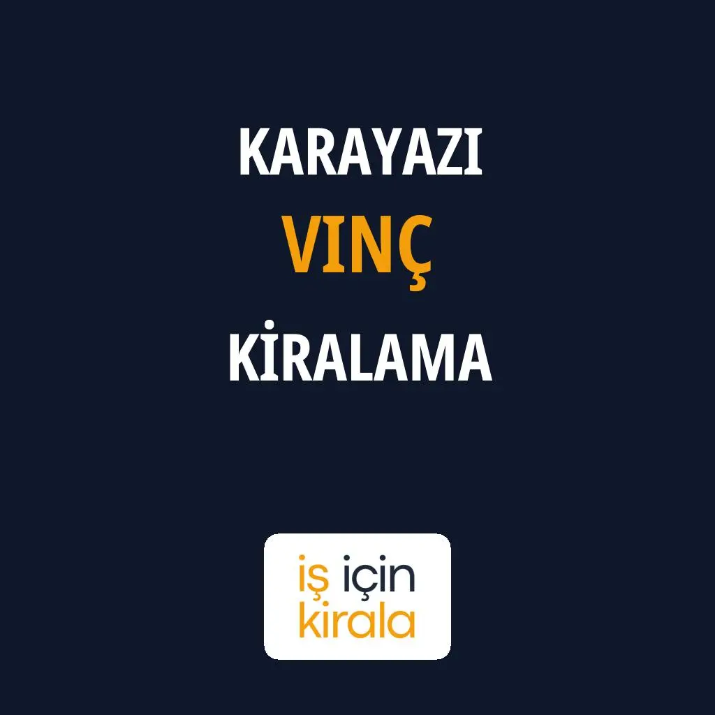 Karayazı Vinç Kiralama Firmaları