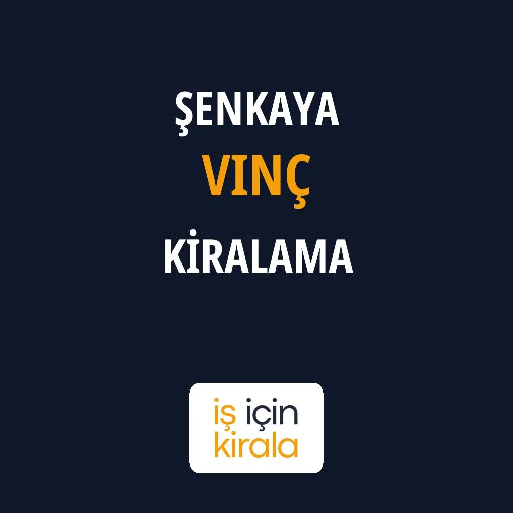 Şenkaya Vinç Kiralama Firmaları