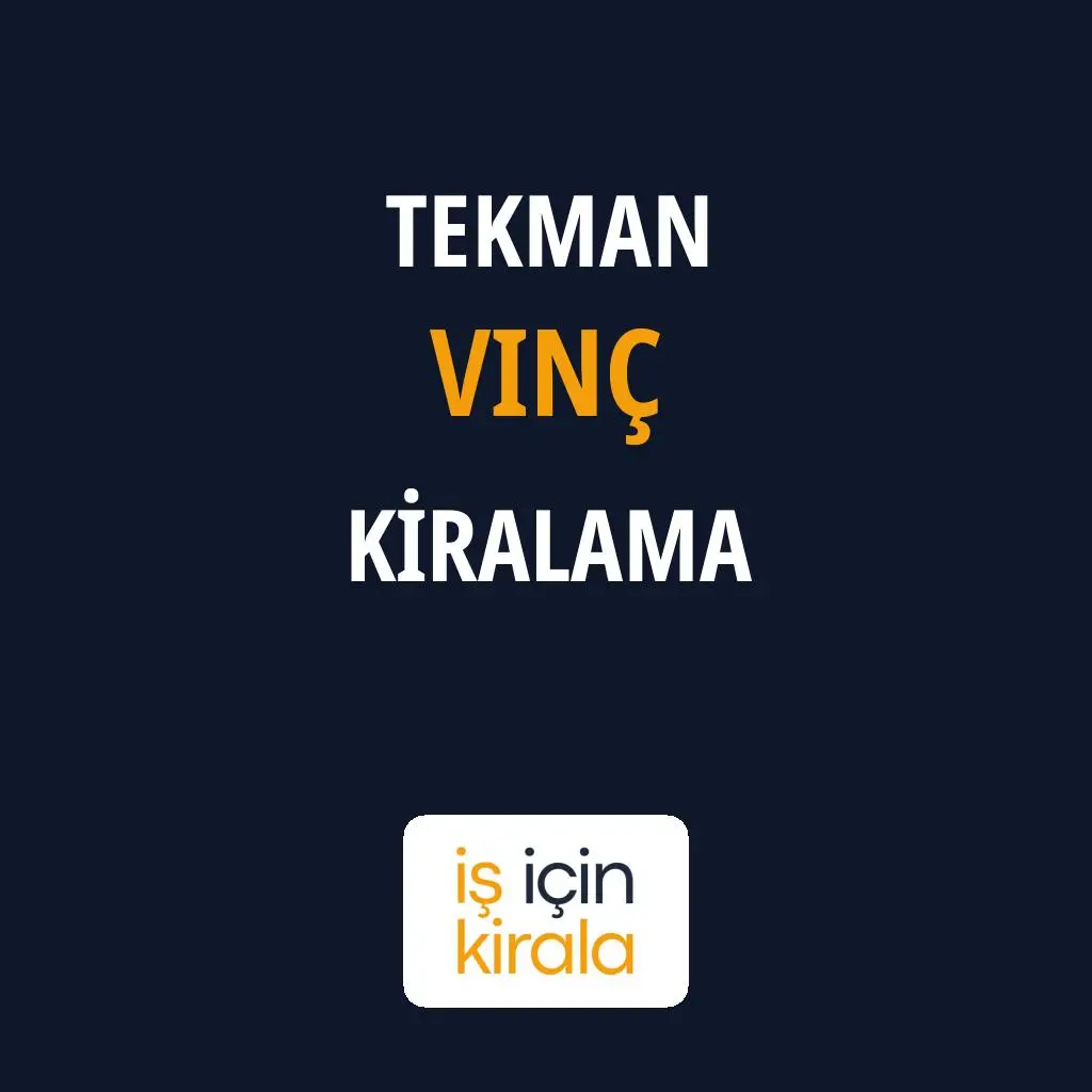 Tekman Vinç Kiralama Firmaları