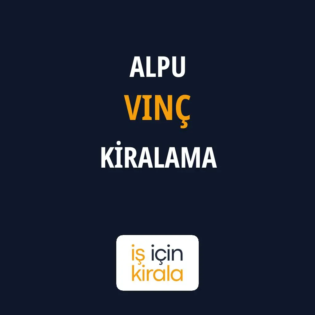 Alpu Vinç Kiralama Firmaları