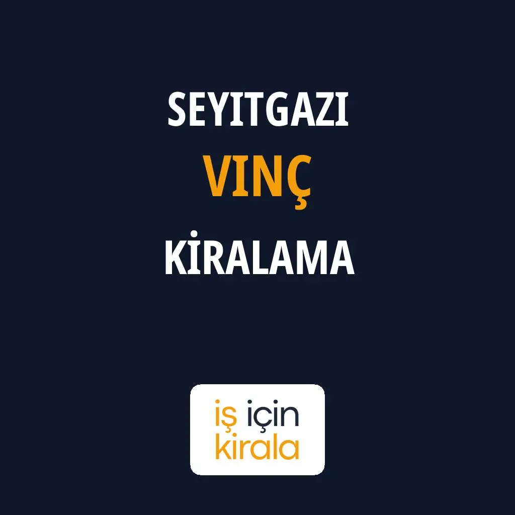 Seyitgazi Vinç Kiralama Firmaları