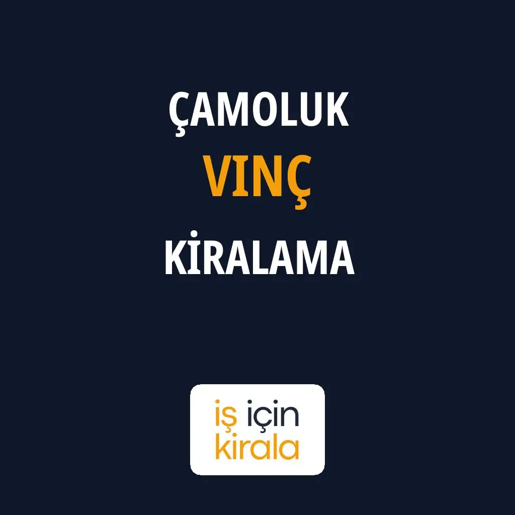 Çamoluk Vinç Kiralama Firmaları