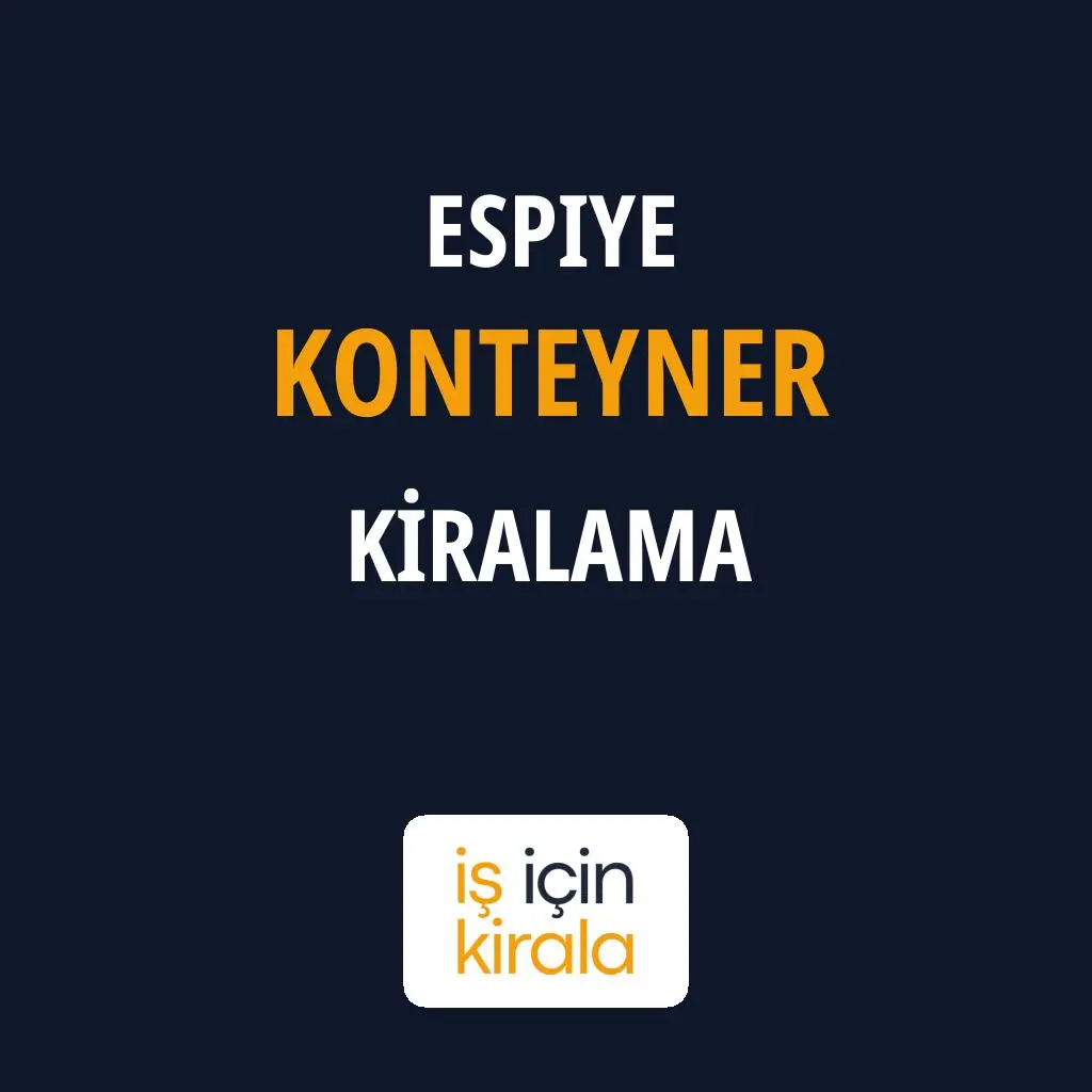 Espiye Konteyner Kiralama Firmaları