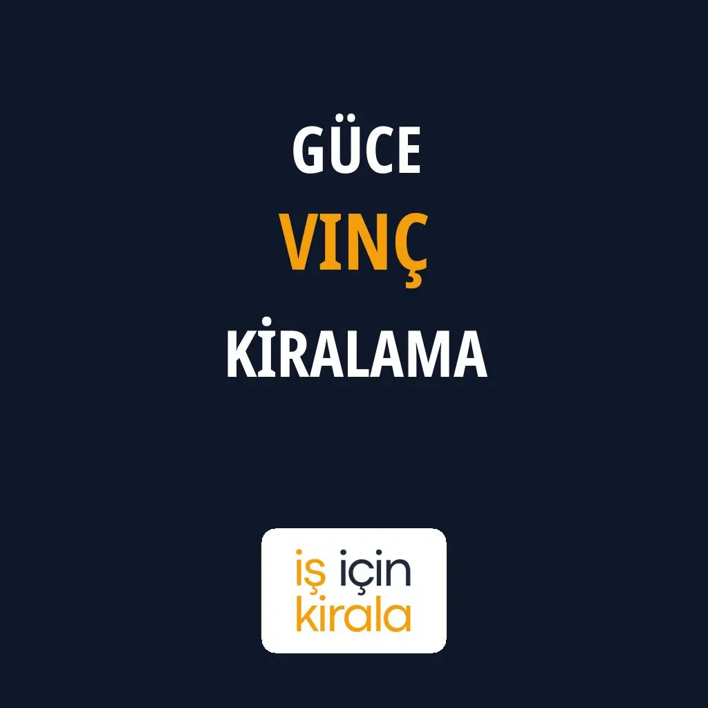Güce Vinç Kiralama Firmaları
