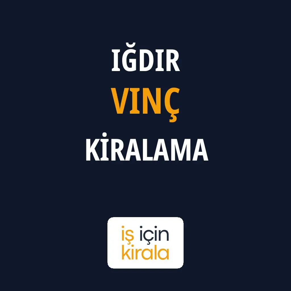Iğdır Vinç Kiralama Firmaları
