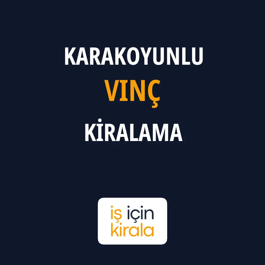 Karakoyunlu Vinç Kiralama Firmaları