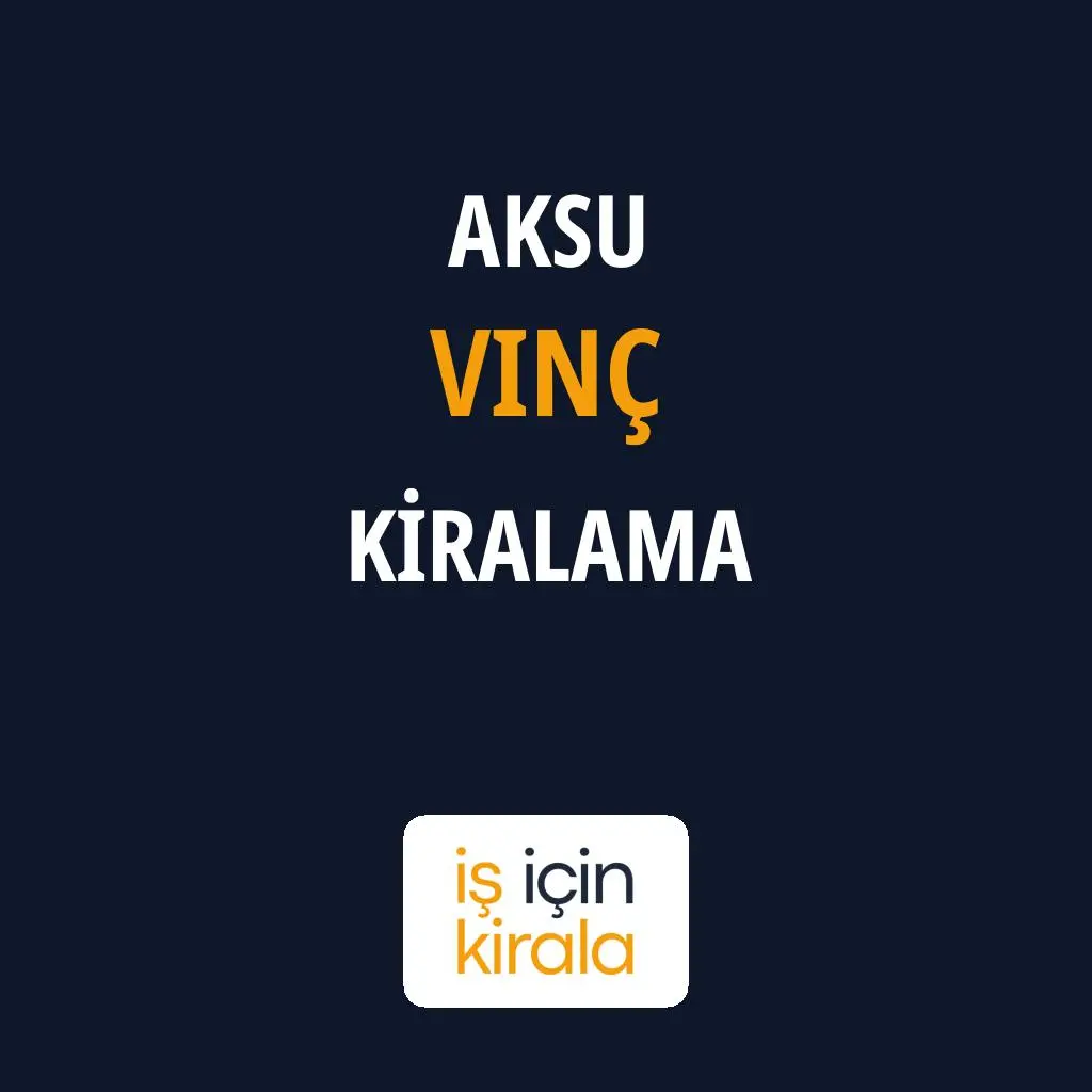 Aksu Vinç Kiralama Firmaları