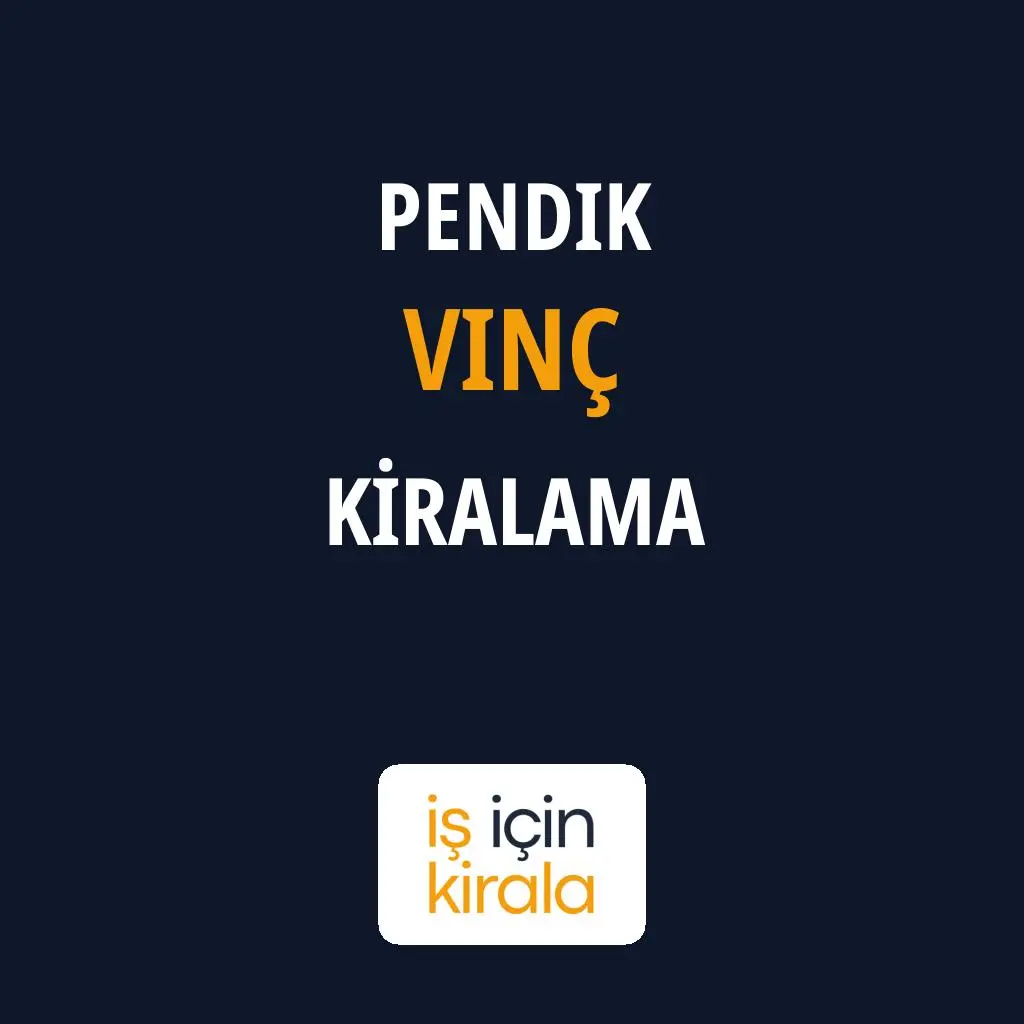 Pendik Vinç Kiralama Firmaları