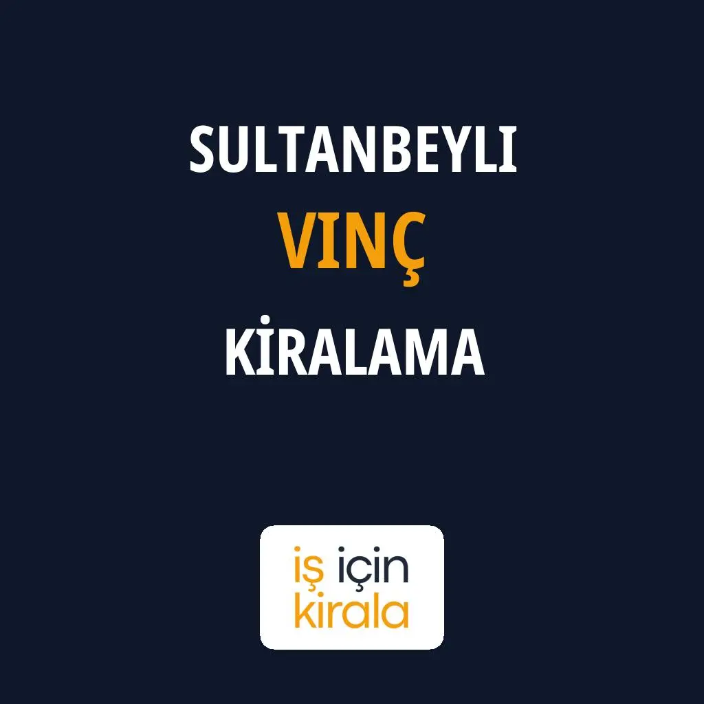 Sultanbeyli Vinç Kiralama Firmaları