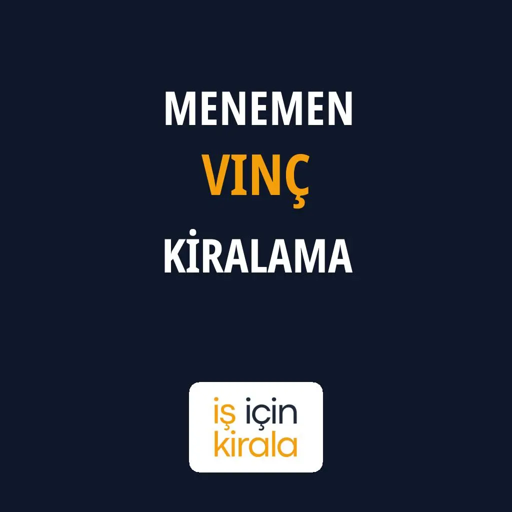 Menemen Vinç Kiralama Firmaları