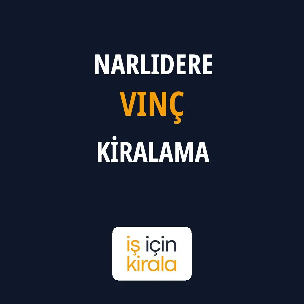 Narlıdere Vinç Kiralama Firmaları