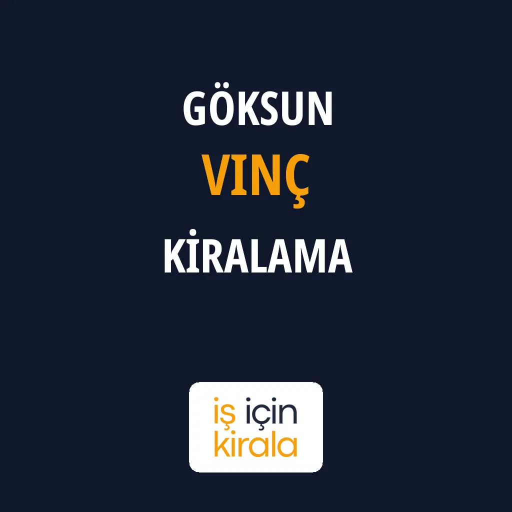 Göksun Vinç Kiralama Firmaları