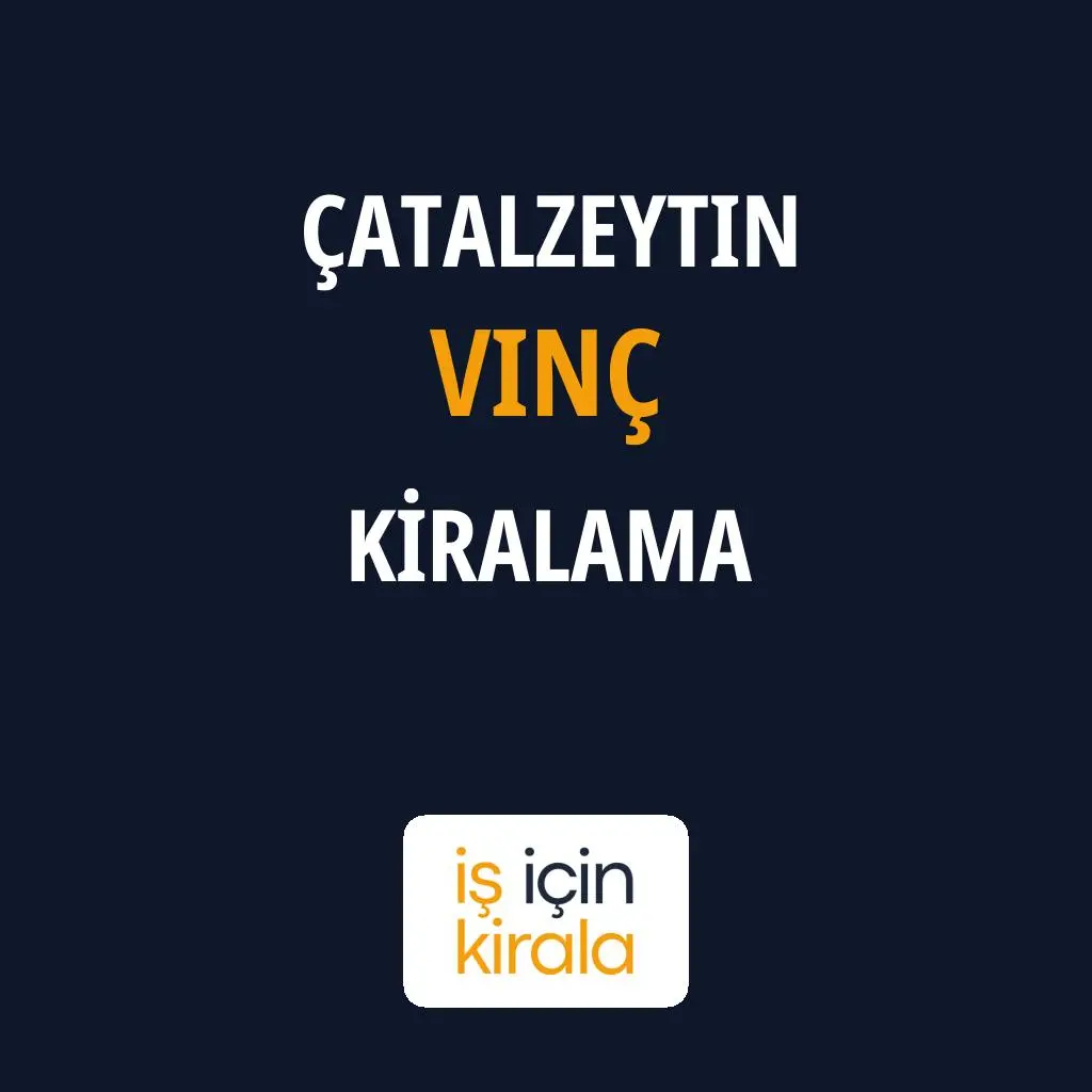Çatalzeytin Vinç Kiralama Firmaları