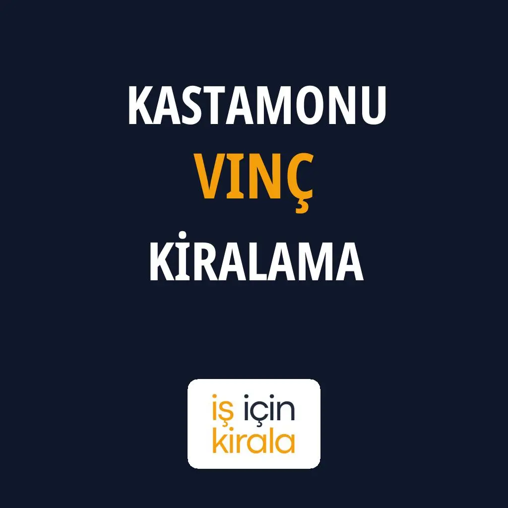 Kastamonu Vinç Kiralama Firmaları