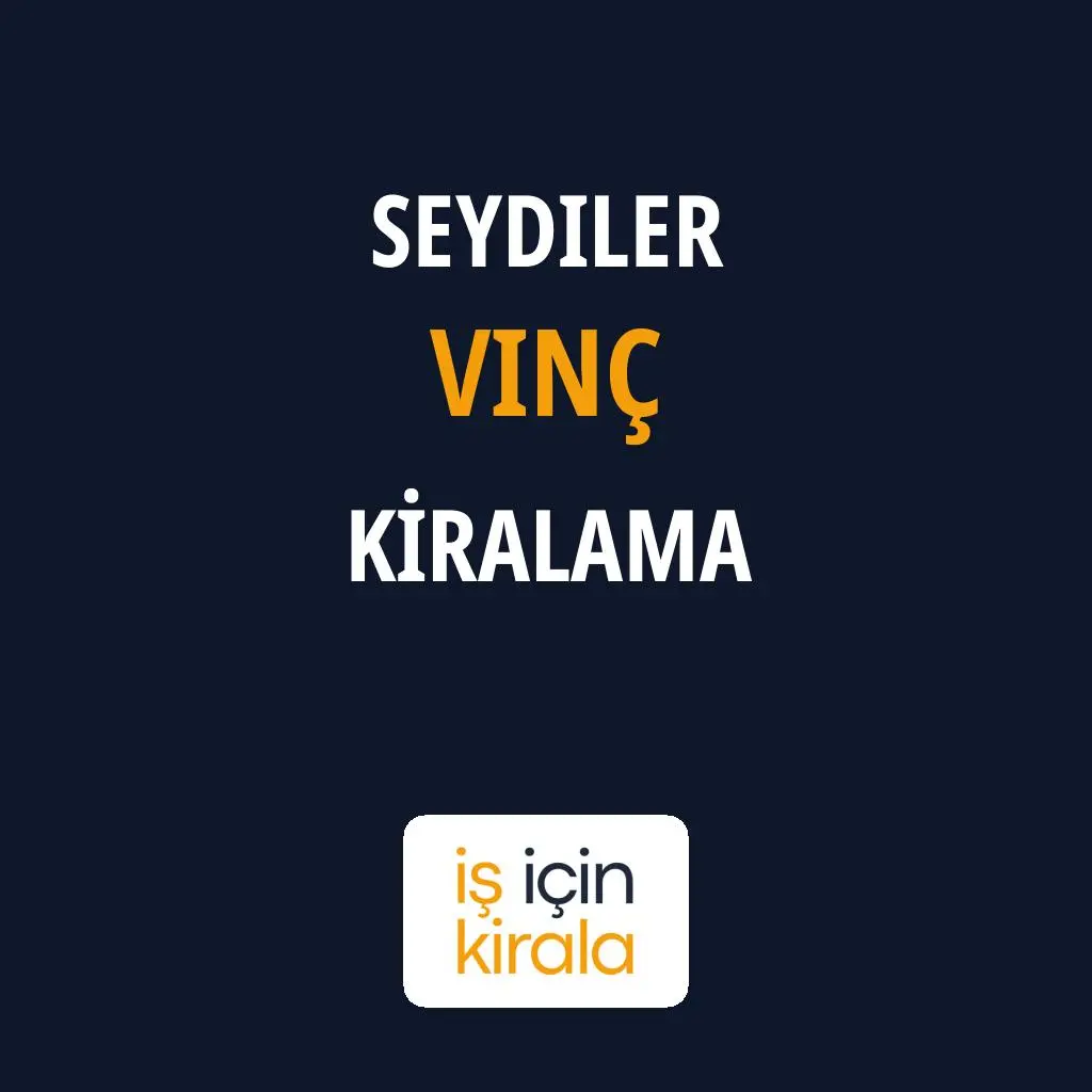 Seydiler Vinç Kiralama Firmaları