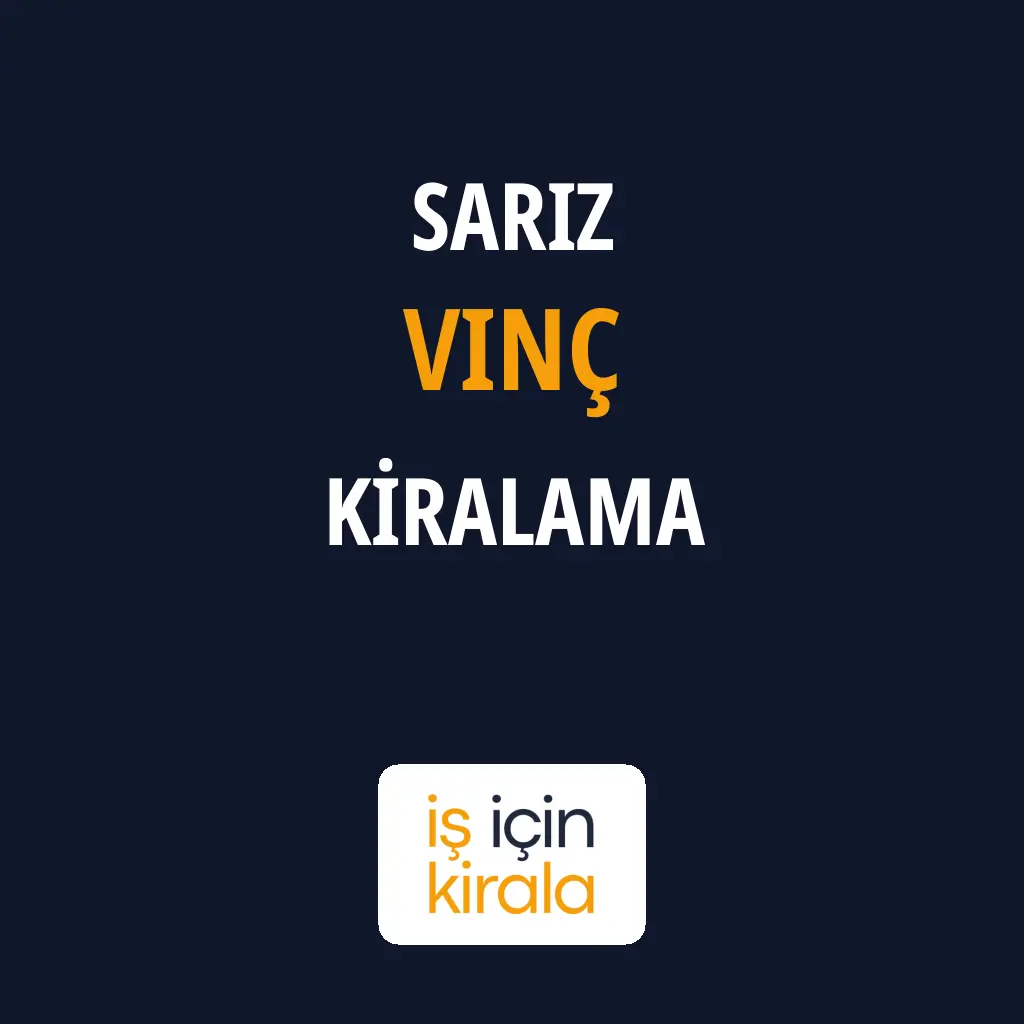 Sarız Vinç Kiralama Firmaları