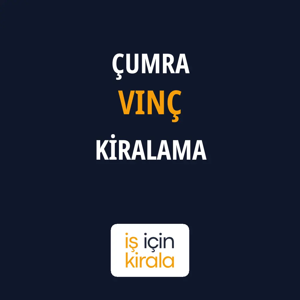 Çumra Vinç Kiralama Firmaları