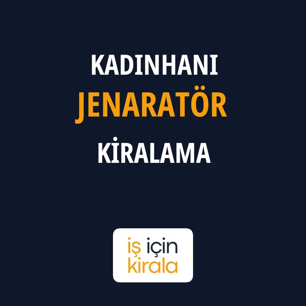 Kadınhanı Jenaratör Kiralama Firmaları