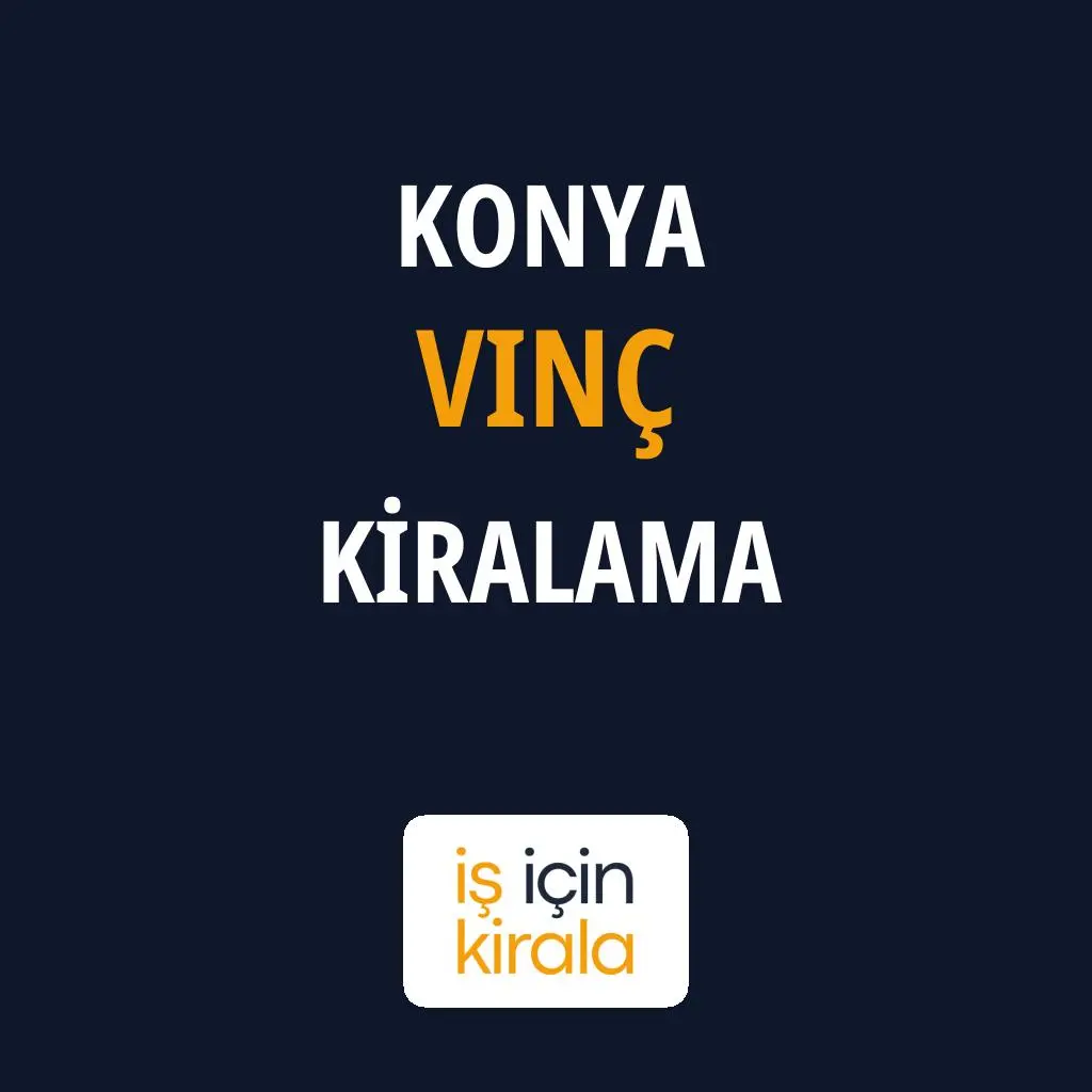 Konya Vinç Kiralama Firmaları