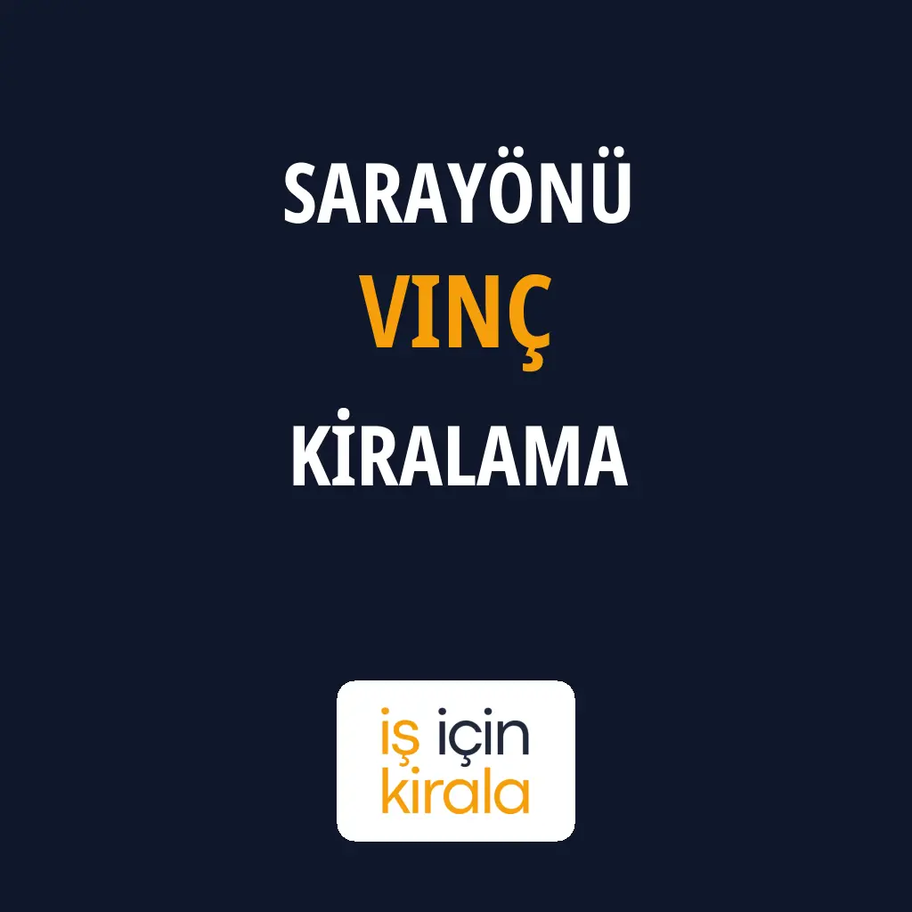 Sarayönü Vinç Kiralama Firmaları